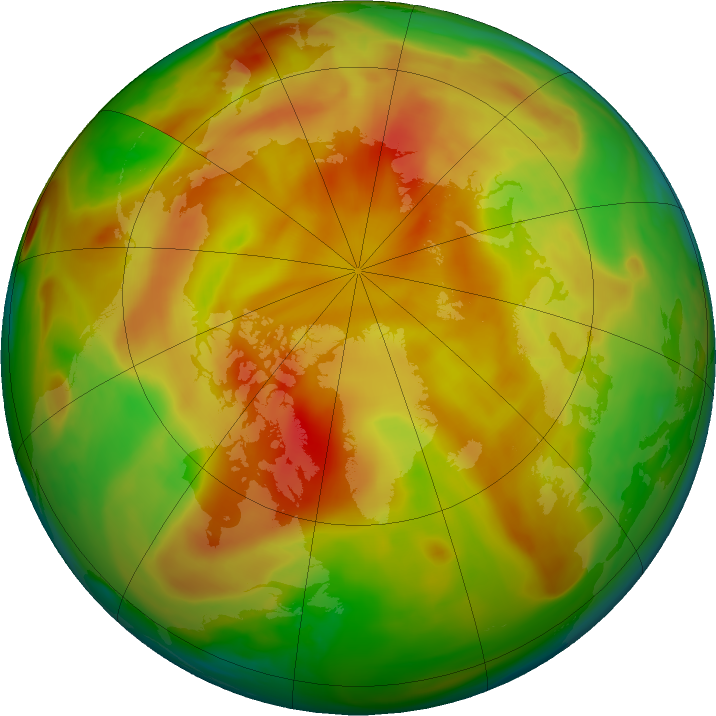 Arctic ozone map for 28 April 2018